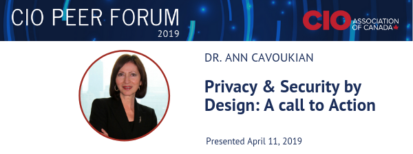 CIOPF2019 Privacy & Security by Design: A call to Action