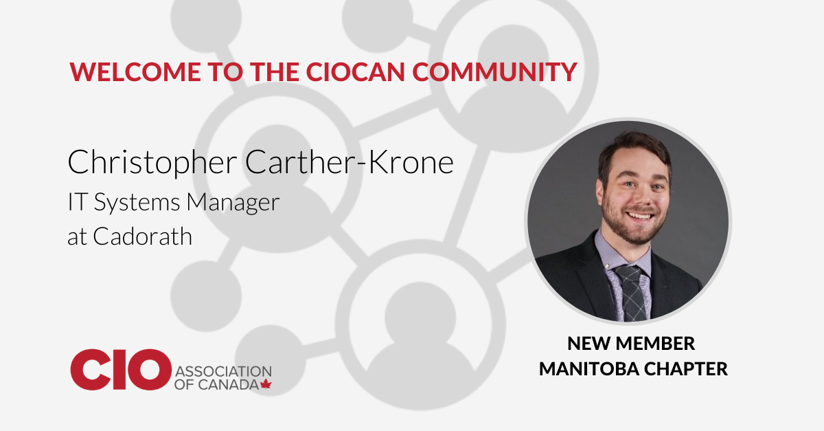 Welcome, Christopher Carther-Krone