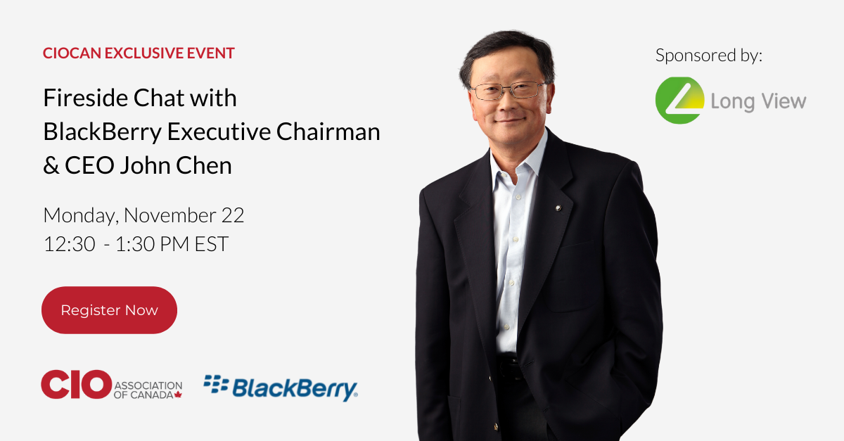 Fireside chat with BlackBerry CEO John Chen on November 22nd
