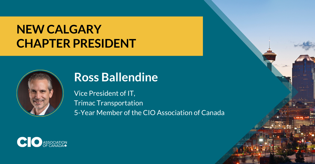 Welcome Ross Ballendine, New Calgary Chapter President