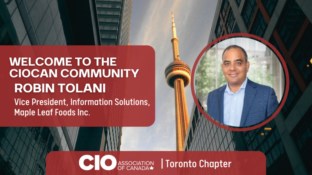 Welcome, Robin Tolani - CIO Association of Canada